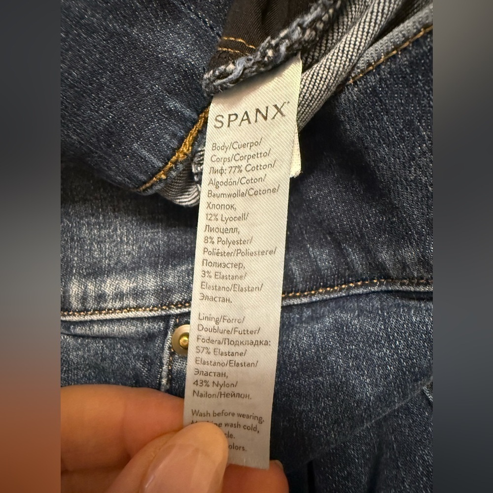 Spanx Distressed Ankle Skinny Jeans XL - Picture 9 of 11
